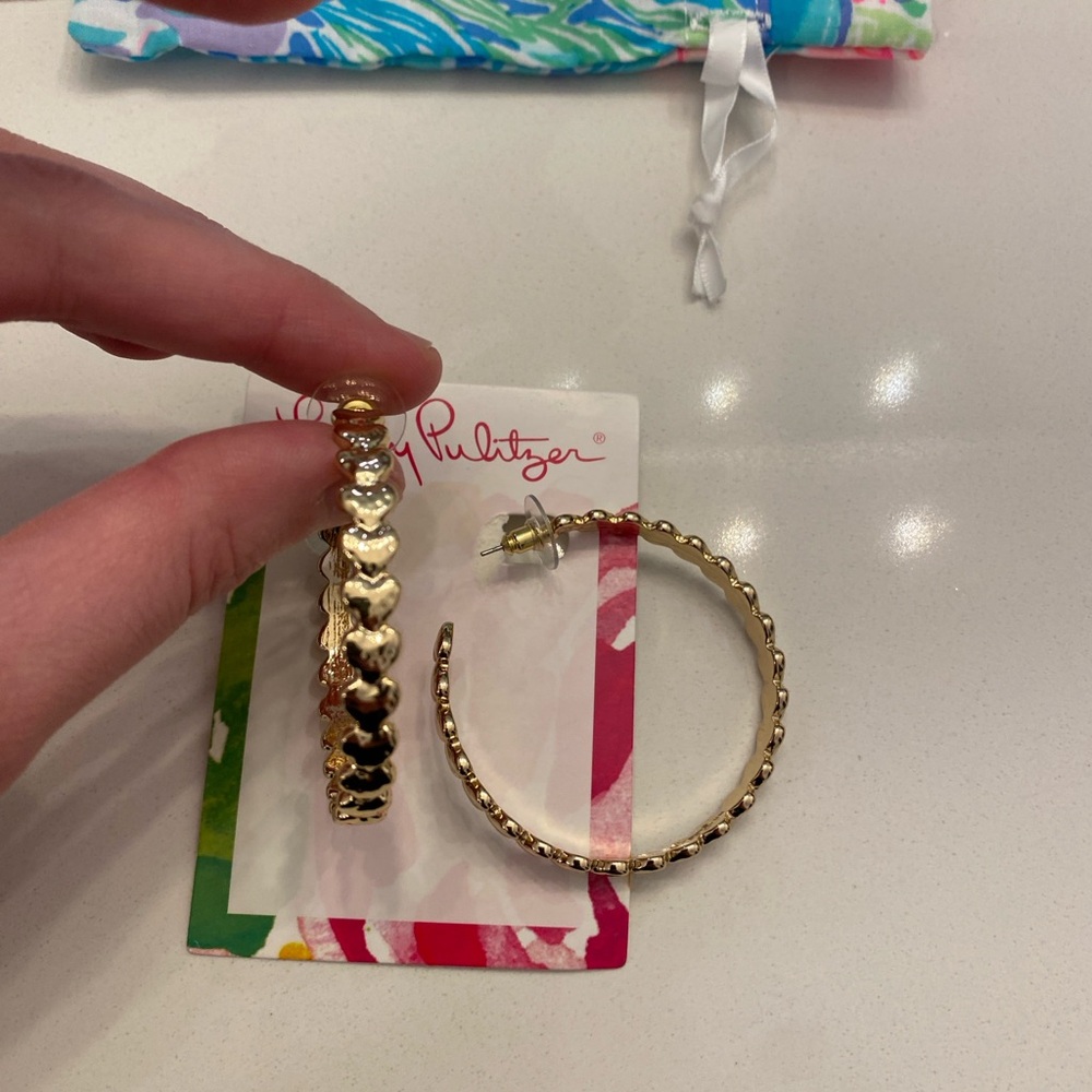 Lilly Pulitzer-PURRFECTION HOOP EARRINGS